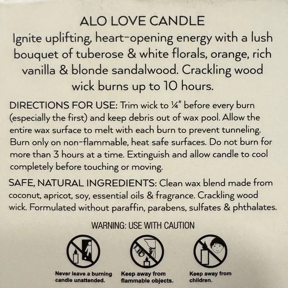 ALO Yoga Love Candle 2oz - Picture 6 of 6